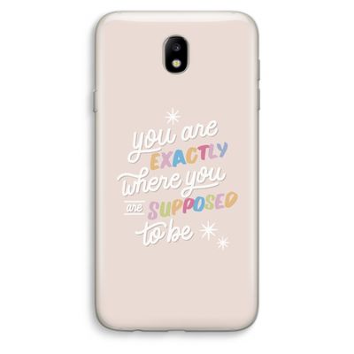 Right Place: Samsung Galaxy J7 (2017) Transparant Hoesje