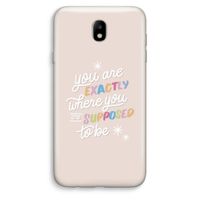Right Place: Samsung Galaxy J7 (2017) Transparant Hoesje