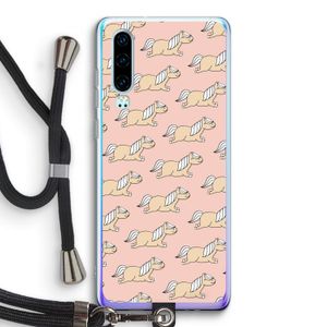 Ponys: Huawei P30 Transparant Hoesje met koord