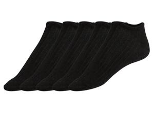 esmara 5 paar dames sneakersokken (Zwart, 39-42)