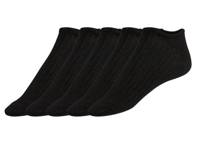 esmara 5 paar dames sneakersokken (Zwart, 39-42)