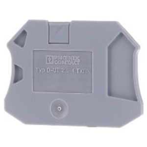 D-UT 2,5/4-TWIN  - End/partition plate for terminal block D-UT 2,5/4-TWIN