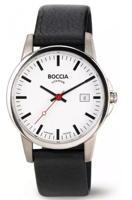 Horlogeband Boccia 604 / 811 X256S18 Leder Zwart 18mm