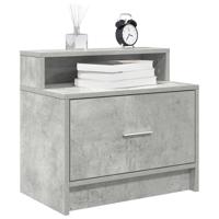 Nachtkastje met lade 51x31x47 cm betongrijs Nachtkastje met lade 51x31x47 cm betongrijs