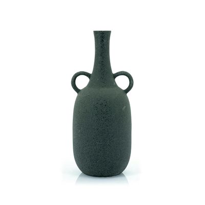 By-Boo Vaas 'Saya' 40cm, kleur Zwart