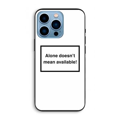 Alone: iPhone 13 Pro Biologisch afbreekbaar hoesje