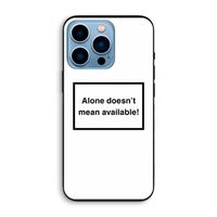 Alone: iPhone 13 Pro Biologisch afbreekbaar hoesje