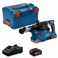 Bosch Blauw GBH 18V-22 Accu Boorhamer + Stofafzuiging GDE 18V-12 | 2 x 4,0 Ah accu | In L-Boxx - 0611924003