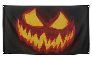 Vlag Creepy Pumpkin (90 x 150 cm)