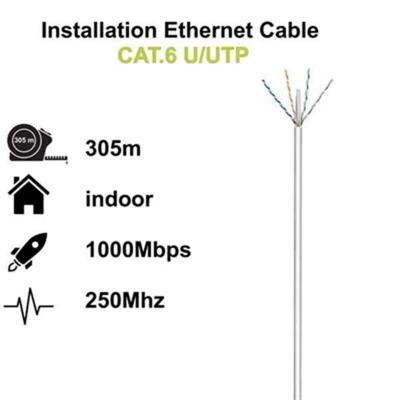 Stevige UTP-netwerkkabel Cat6 Ewent (305 m)