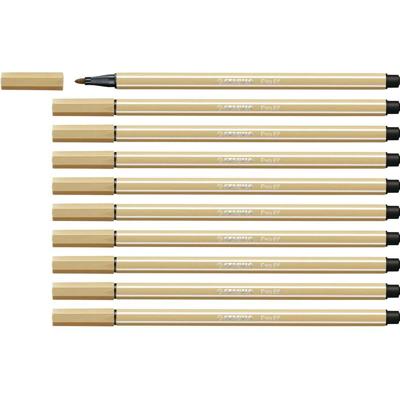 Markeerstiften Stabilo Pen 68 Oker (10 Onderdelen)