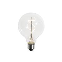 LUEDD E27 dimbare LED spiraal filament G95 4W 270 lm 2700K