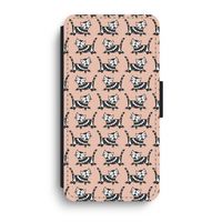 Zwarte poes: iPhone XR Flip Hoesje