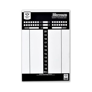 Longfield games Scoreboard voor darts met spelregelboekje 45x 30 cm
