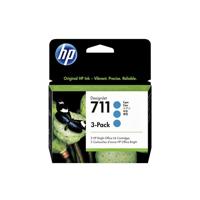 HP 711 cyaan DesignJet inktcartridges, 29 ml, 3-pack
