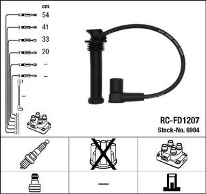 Bougiekabelset RCFD1207