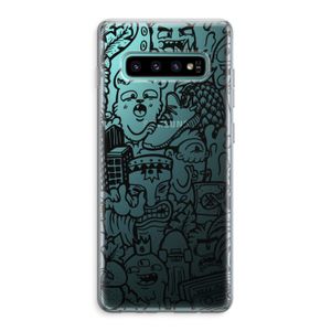 Vexx Black Mixtape: Samsung Galaxy S10 Plus Transparant Hoesje