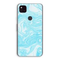 Waterverf blauw: Google Pixel 4a 5G Transparant Hoesje