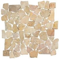 Stone Line Palladiana Mozaiek Tegel Breuk - Beige / Bruin Marmer Ongeglazuurd 300x300mm