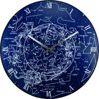 NeXtime ne-3165 wandklok dia. 35 cm, bol glas, &apos;milky way dome&apos;