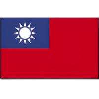 Vlag Taiwan - 90 x 150 cm - polyester - versiering - feestartikelen