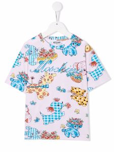 Moschino Kids t-shirt à imprimé graphique - Rose