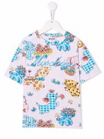 Moschino Kids t-shirt à imprimé graphique - Rose