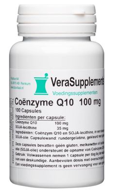 VeraSupplements Coënzyme Q10 100 mg Capsules