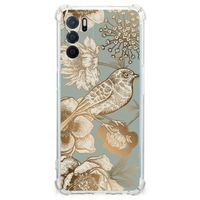Case voor OPPO A16 | A16s | A54s Vintage Bird Flowers - thumbnail