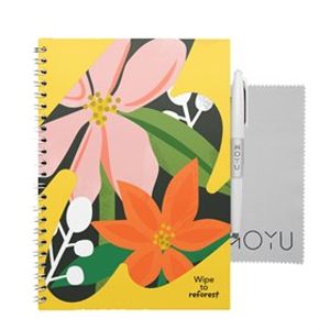 Notitieboek Hardcover Uitwisbaar en Herbruikbaar A5 - Flower Vibes