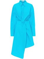 JW Anderson robe-chemise torsadée à découpes - Bleu JW Anderson robe-chemise torsadée à découpes - Bleu