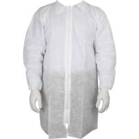 Antistat 603-5000 Wegwerplaboratoriumkittel voor bezoekers Maat: S Wit