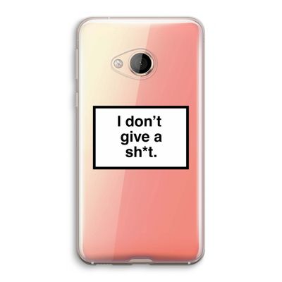 Don't give a shit: HTC U Play Transparant Hoesje