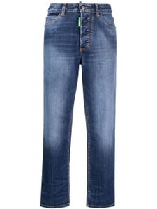 DSQUARED2 jean One Life à coupe crop - Bleu