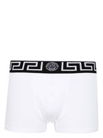 Versace short de bain à taille Greca - Blanc