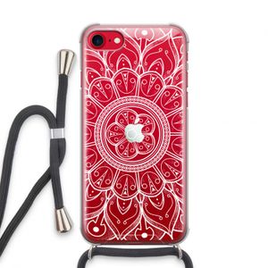 Roses Are Red: iPhone SE 2020 Transparant Hoesje met koord