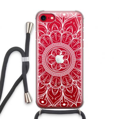 Roses Are Red: iPhone SE 2020 Transparant Hoesje met koord