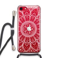 Roses Are Red: iPhone SE 2020 Transparant Hoesje met koord