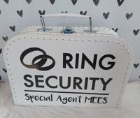 Ring Security koffertje - Koffertje Ring Beveiliger bruiloft ( met naam) - thumbnail