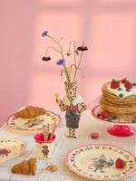 NATHALIE LÉTÉ kind bord RICE Neon Pink fluoriserend roze NATHALIE LÉTÉ kind bord RICE Neon Pink fluoriserend roze