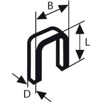 Bosch Accessories 2609255844 Nieten met plat draad Type 55 1000 stuk(s)