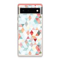 Gekleurde driehoekjes pastel: Google Pixel 6 Transparant Hoesje