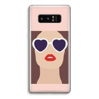 Red lips: Samsung Galaxy Note 8 Transparant Hoesje