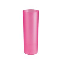 Juypal longdrink glas - 6x - roze - kunststof - 330 ml - herbruikbaar - Drinkglazen - thumbnail