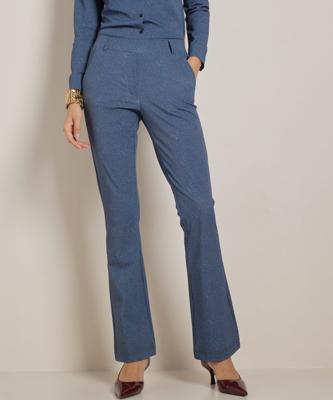 flared fit broek met print