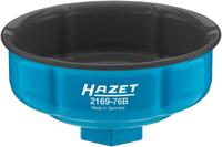 HAZET Oliefitersleutel 2169-76B · 1/2 inch (12,5 mm) vierkant hol · Ribbelprofiel · SW 76 mm