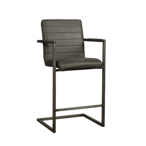 Tower Living Barkruk 'Rocca' (zithoogte 69cm), kleur antraciet