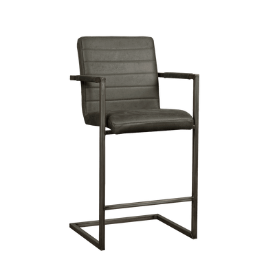 Tower Living Barkruk 'Rocca' (zithoogte 69cm), kleur antraciet