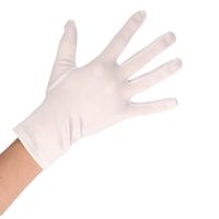 Witte korte handschoenen voor volwassenen - thumbnail