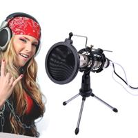 PS-5 universele Live uitgezonden beugel statief houder met Anti-spray Net & microfoon Clip & Shockproof Clip voor iPhone Galaxy Sony Lenovo HTC